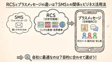 RCSとプラスメッセージの違いとは？SMSとの関係や機能を徹底解説