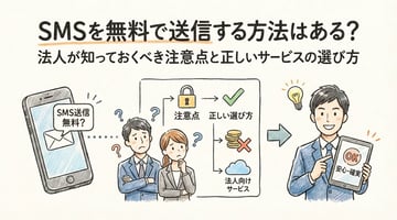 SMSを無料で送信する方法はある？法人が知っておくべき注意点と正しいサービスの選び方