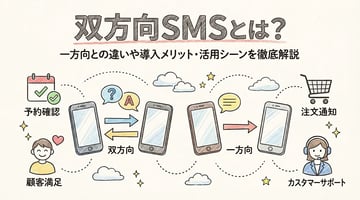 双方向SMSとは？一方向との違いや導入メリット・活用シーンを徹底解説